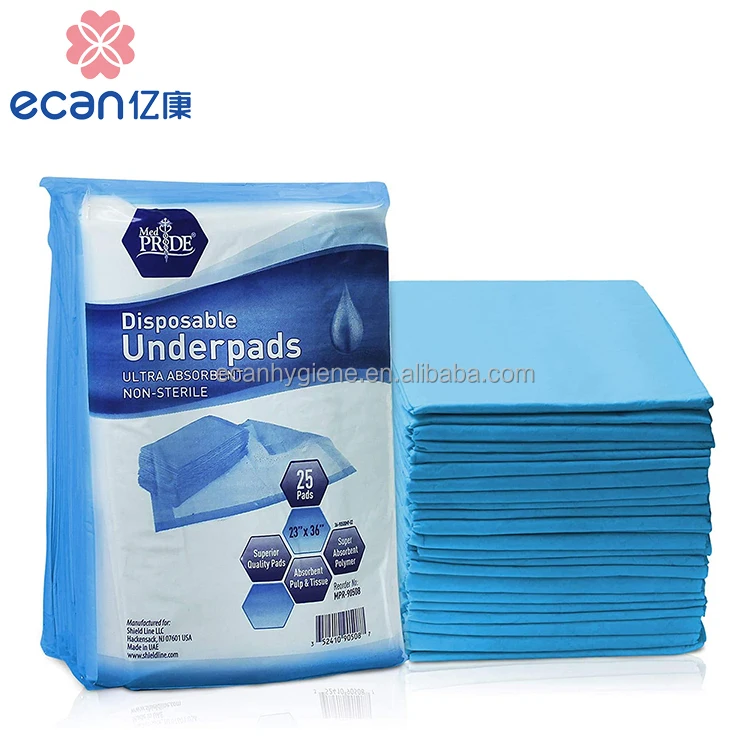 OEM 60x90cm Disposable Incontinence Pads Bed Incontinence Underpads