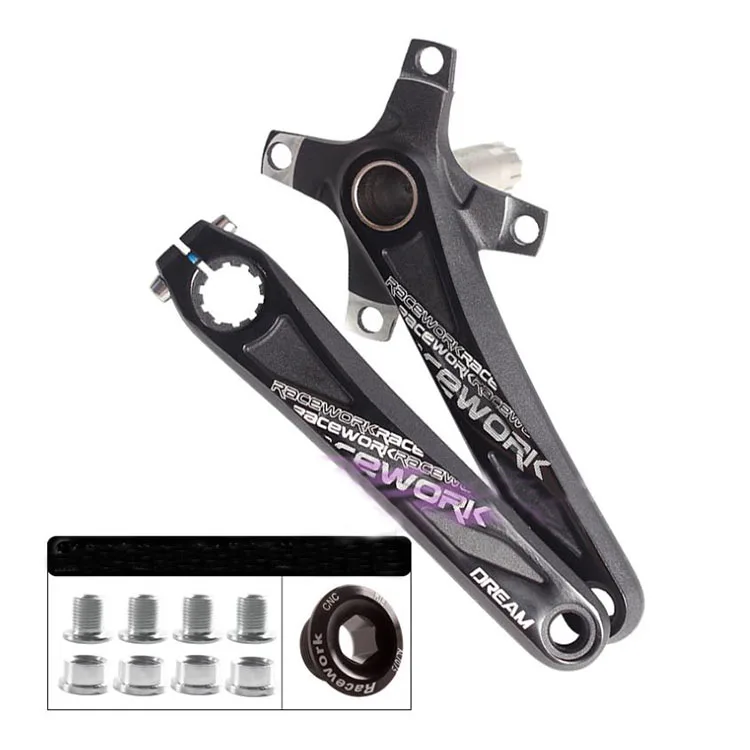 Mountain bike left and right crank 175MM hollow one crankset bottom bracket set