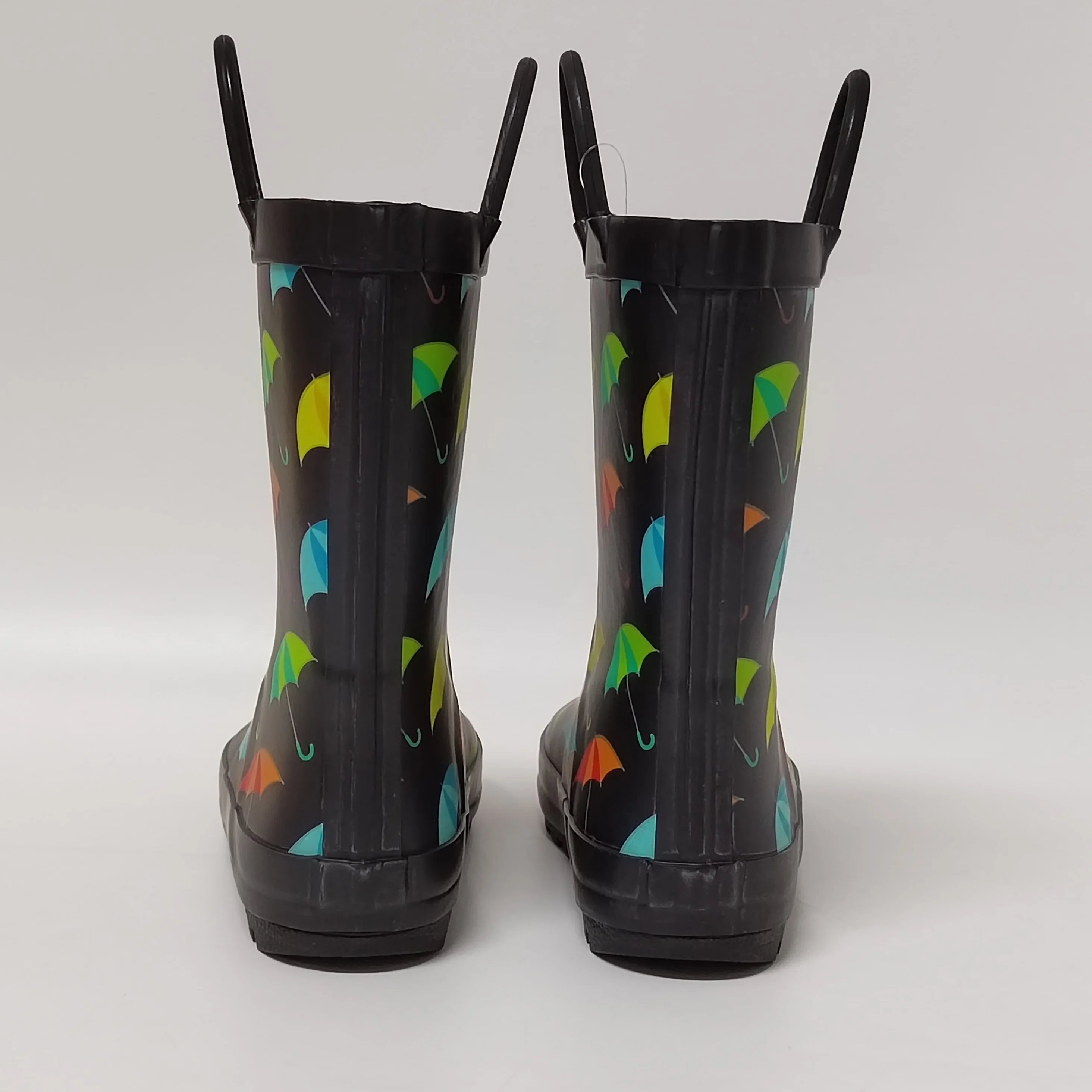 the most popular design umbrella printing color lining rubber wellies for children