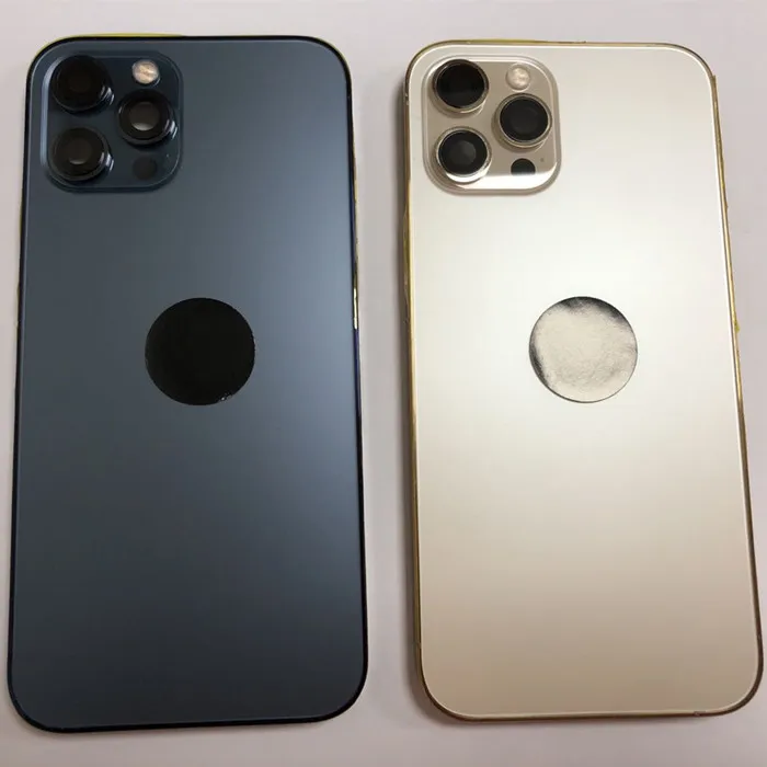 1Pc задняя крышка батарейного отсека в сборе для iPhone 12 Pro дверь металлический каркас корпуса шасси чехол с возможностью регулировки громкости гибкий
