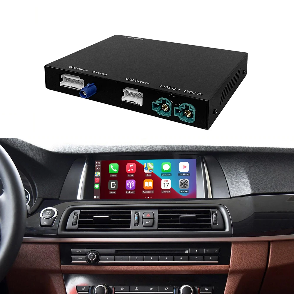 Road Top беспроводной Carplay и Android автомобильный интерфейсный декодер с системой CIC 5 7 серии F10 F11 F07 GT F01 F02 2009 - 2012