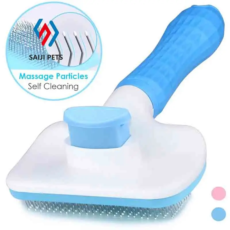 New Pet Hair Comb Self Cleaning Slicker Brush for Grooming Care Accessories Dog