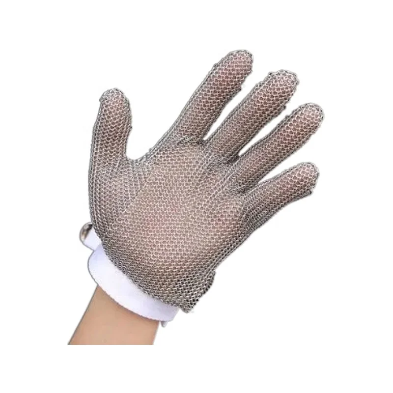 Stainless Steel Anti-Cutting resistant Gloves with Waterproof Function Wire Ring Slaughter Welding Glove for Industry Safety Use