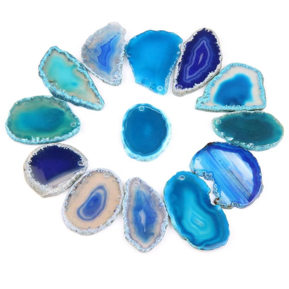 Wholesale Natural Agate Slice with Geode Colorful Polished Agate Slices Wholesale
