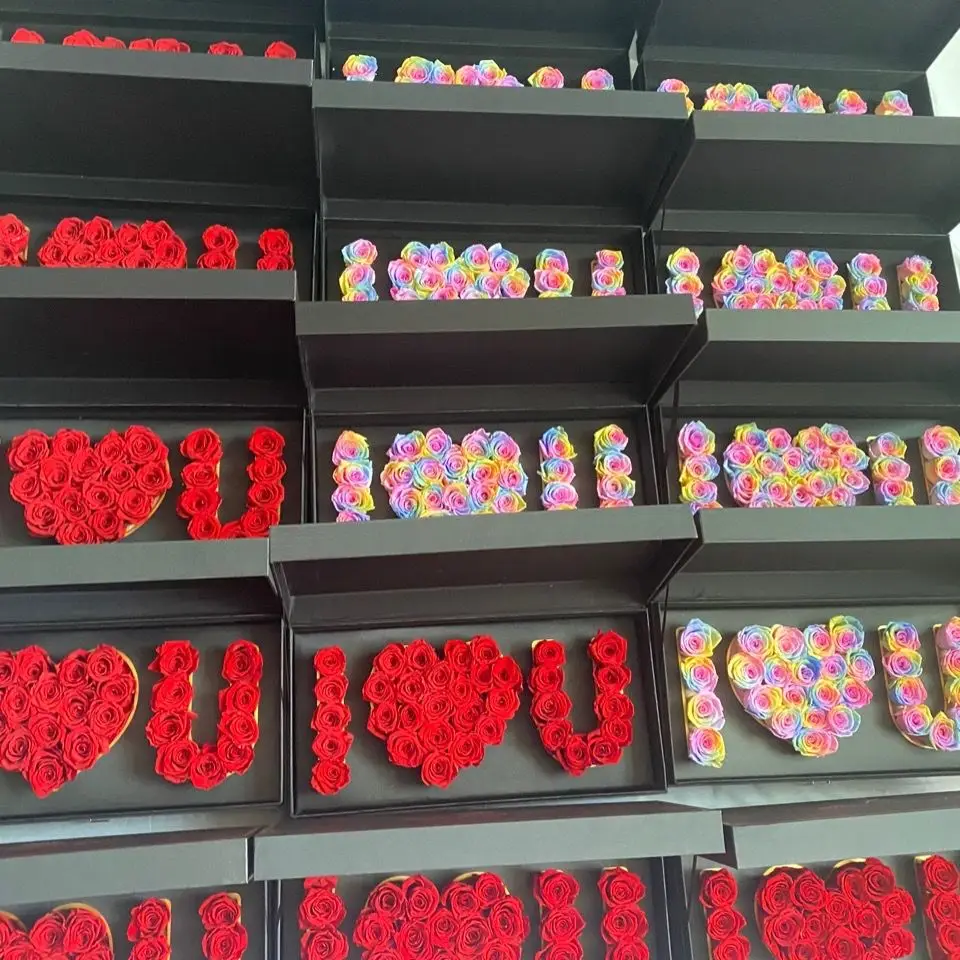 Самый дешевый консервированный свежий стебель розы в ILOVEU Подарочная коробка лучший подарок на день Святого