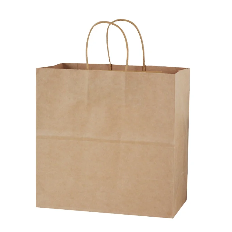 Brown paper tote bag milk tea coffee drink take-away cup carrier bag single cup two four cup bag