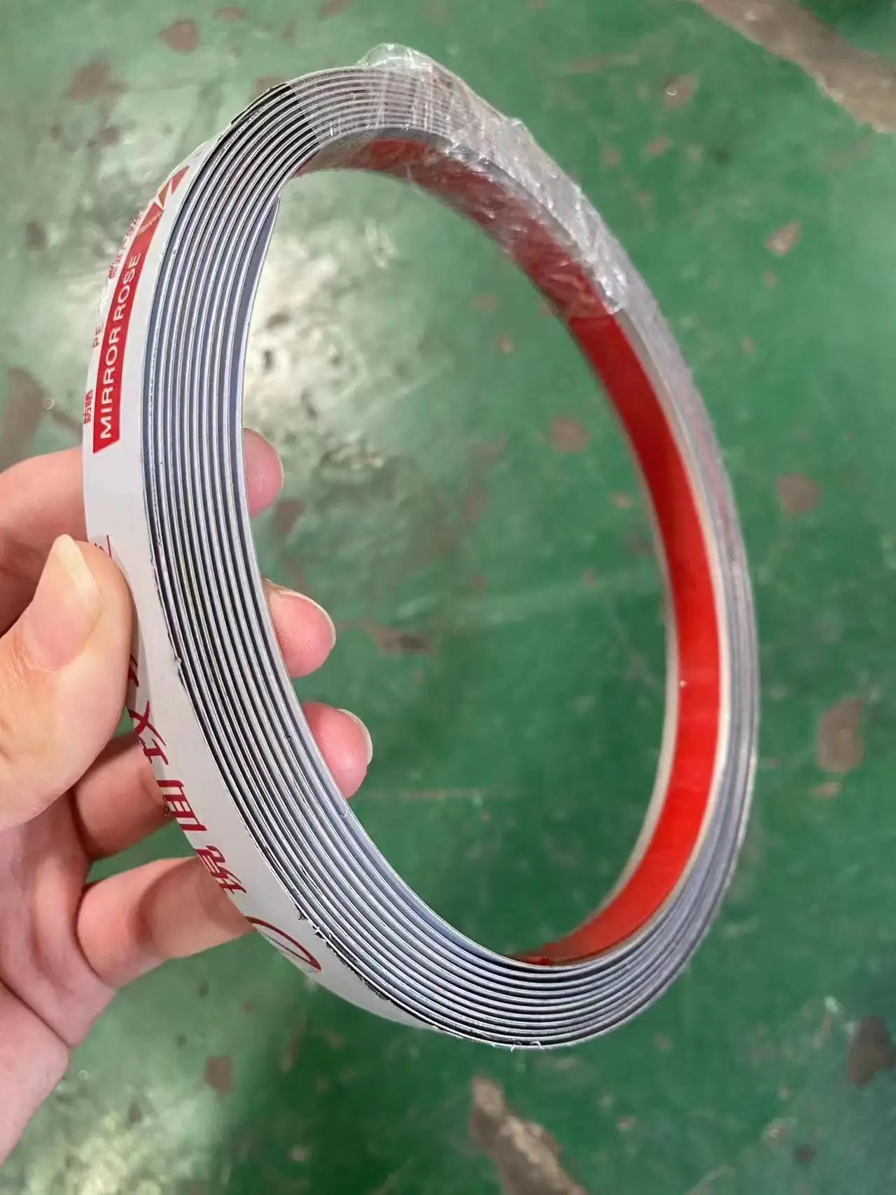 easy to install 25mm titanium alloy Self adhesive roll strip 6cm decoration flat strip for tile trim