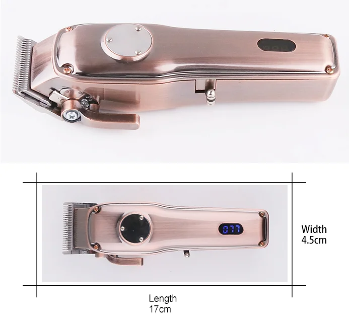 Kemei KM-9350 cordless rechargeable hair trimmer electric hair clipper fast charging long time working
