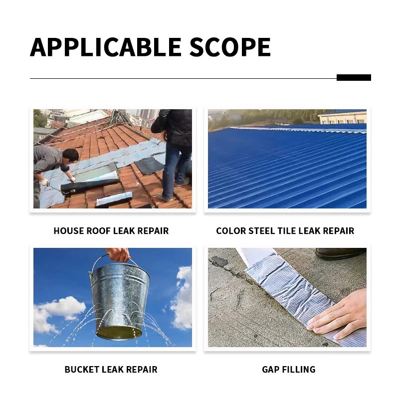 Strong Self-Adhesive Sellotape Fluorocarbon Membrane Roof Leak Patching Material Color Steel Tile Crack Waterproof Coil