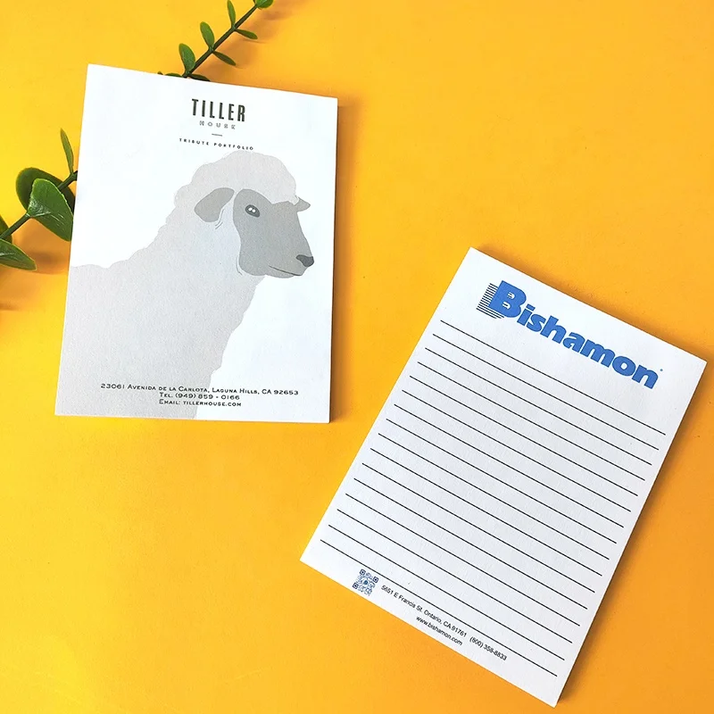 Custom Printed Private Brand A4 A5 A6 Office Business Notepads Stationery Notepad Writing Paper Note Memo Pads With Logo