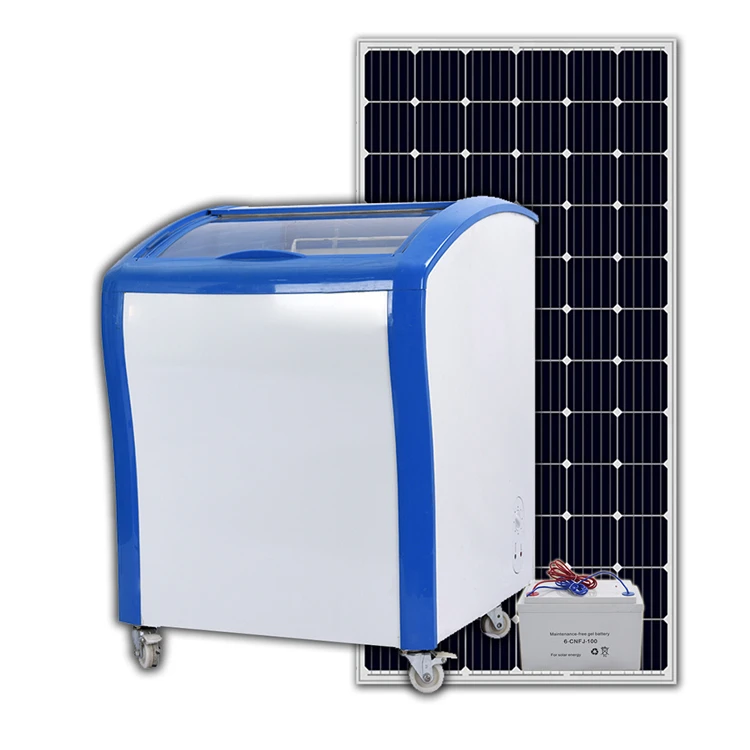 150 литров изогнутых стеклянных дверей 5,3 куб. Футов для продажи солнечных морозильных камер для мороженого