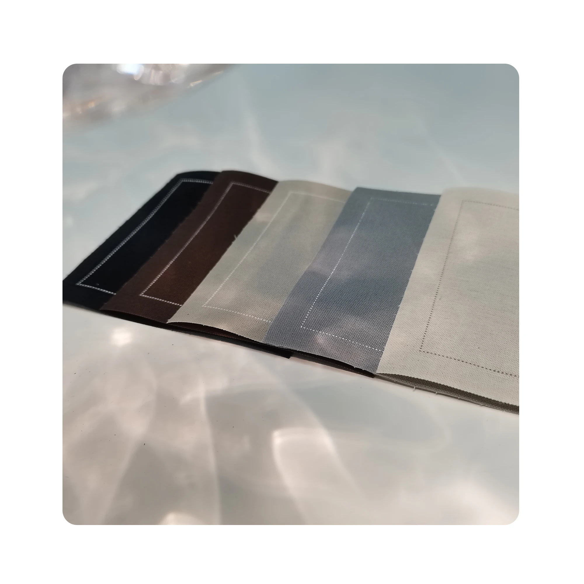 OEKO-TEX Black Design Cloth Napkin Table Cloths for Events Cloth Napkins