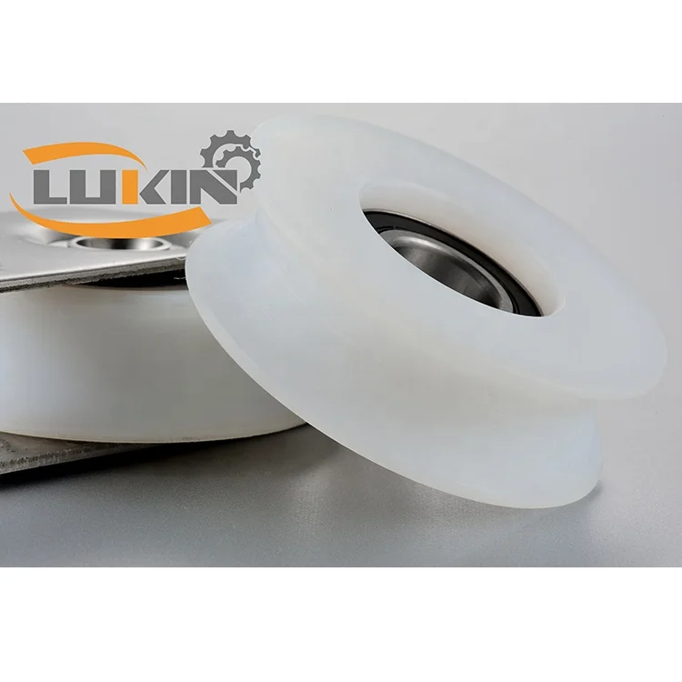 With for Bearings Best Selling Automatic Door Durable White Wheel Color groove