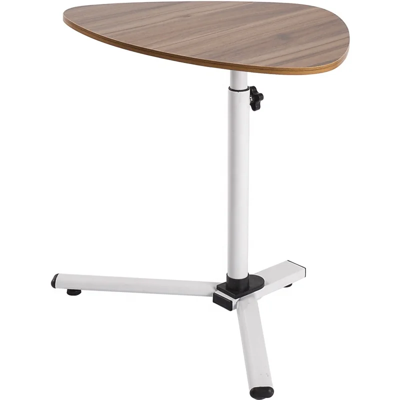 Modern Lightweight Height Adjustable End Table Triangle Coffee Table