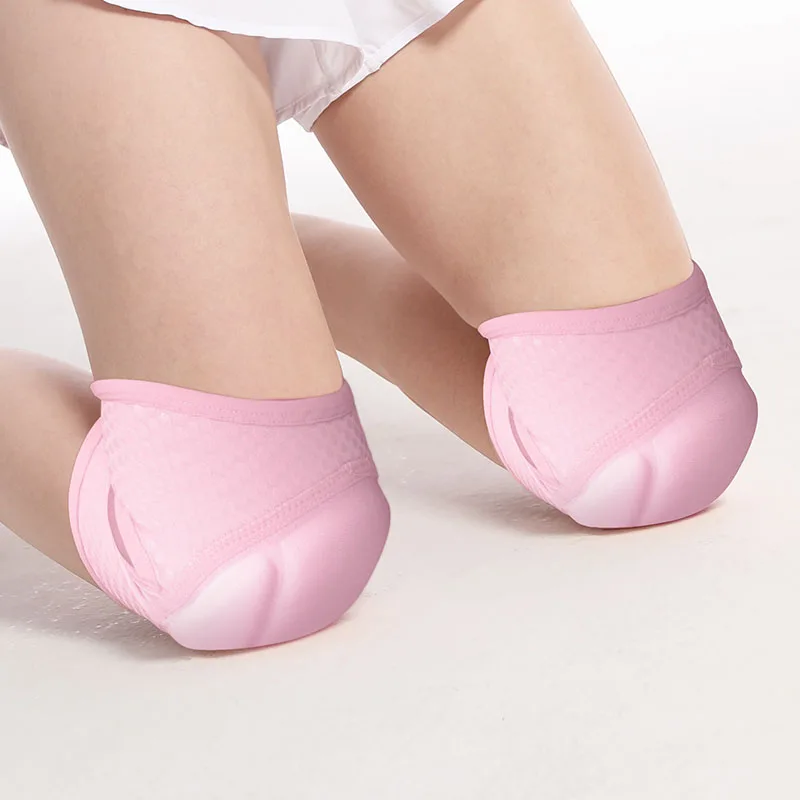 Custom  pole dance knee pads  thick padding  knee protector with sticky silicone non-slip women yoga knee brace