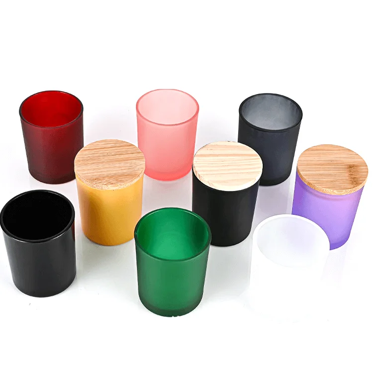 wholesale empty glass candle jars candle holder candle vessel