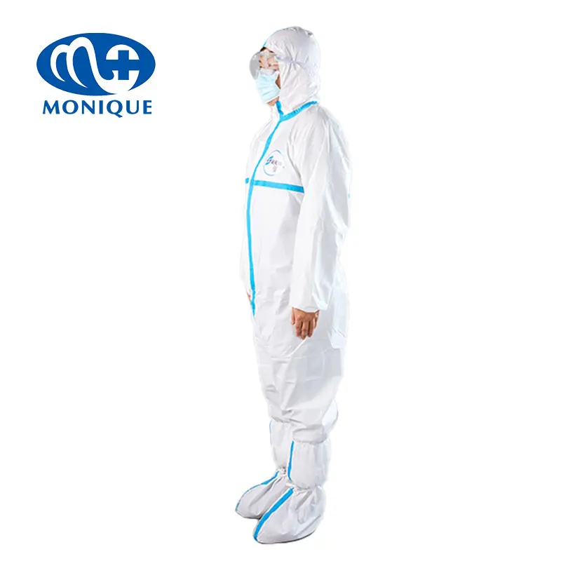 Hospital disposable medical surgical isolation gown sms pp pe non woven isolation gown
