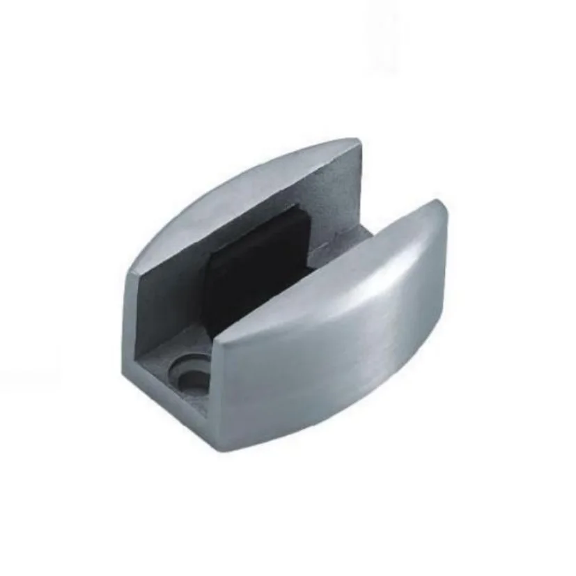 Adjustable  floor glass clamp or  glass door fitting L020 sliding floor guide with 8 to 14mm thickness