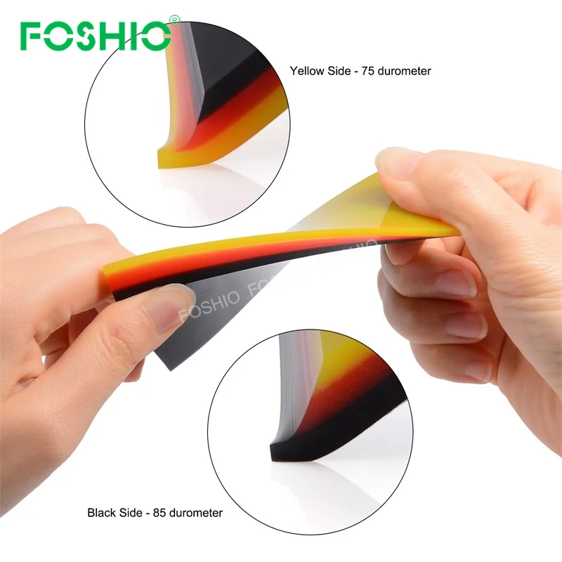 Foshiio Customize 2 Inch Combo Pack Ppf Hybrid Paddle Squeegee Window Tinting Supplies