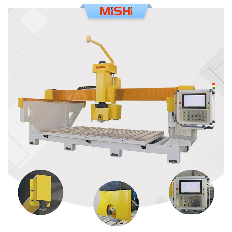 MISHI artificial quartz marble slab Wet Saw Stone Cutter Tiles and Marble Slabs Machine Natural Stone Cutting Machines