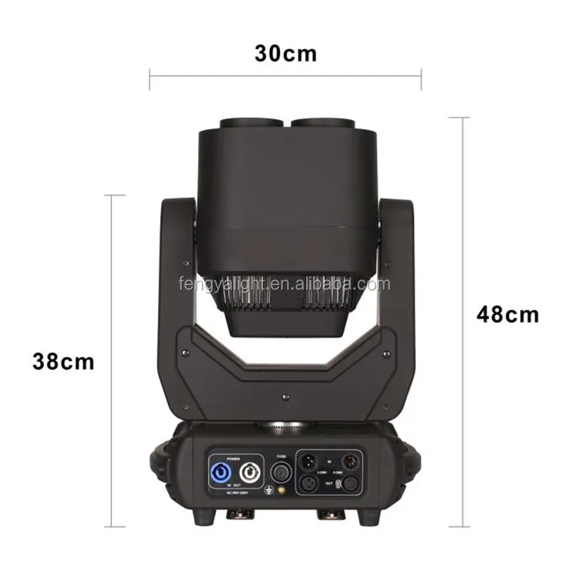FY 4x60W Zoom LED Beam Washer Moving Head Light RGBW & White Emitting Stage Lights IP20 Dance Floor Type 60W Power