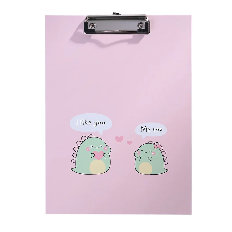 Cartoon thickened A4 paper multifunctional file folder Learn stationery writing pad File splint wholesale