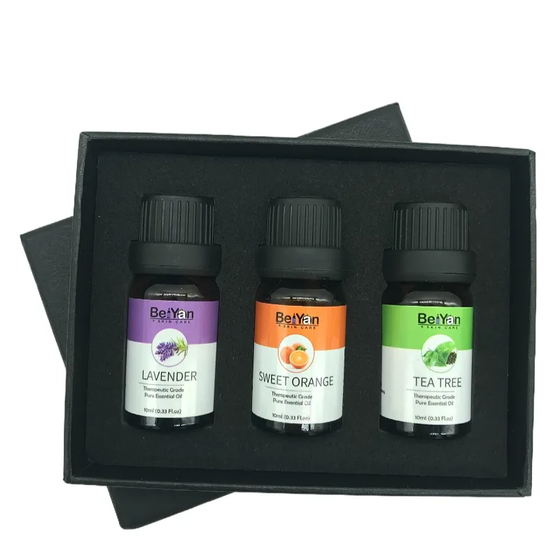 Private Label Natural Pure Essential Oils Set 3x10ml For Yoga Meditation Room Fragrance Bathing and Relaxation Candle making
