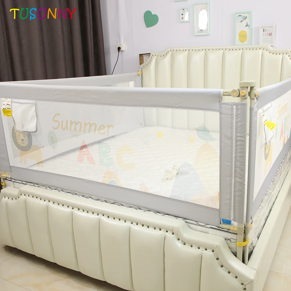 Направляющие для кровати с регулируемой высотой, забор для безопасности детей, направляющие для малышей, ограждение для кровати большого размера