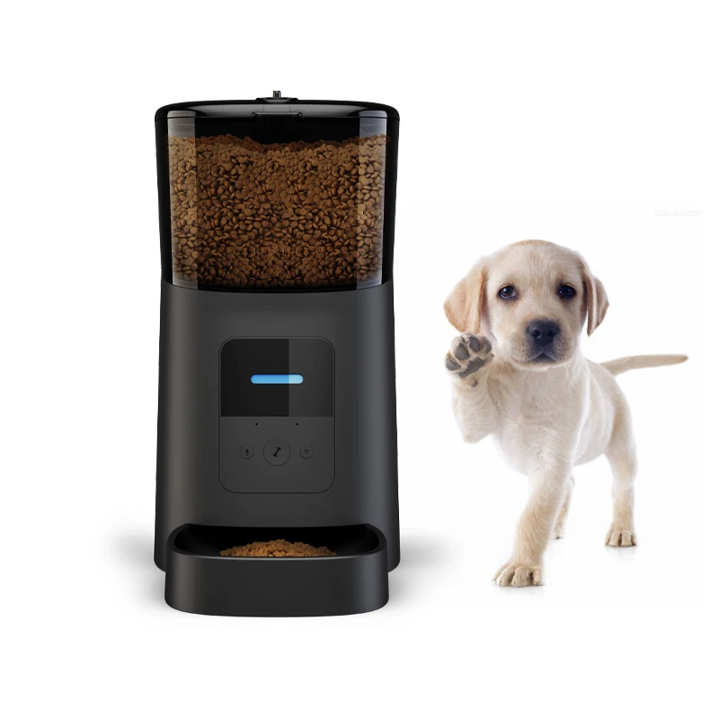 6L wifi app control voice recording smart automatic dog cat feeder with LED display cheap price pet cat dog automatic feeder pet