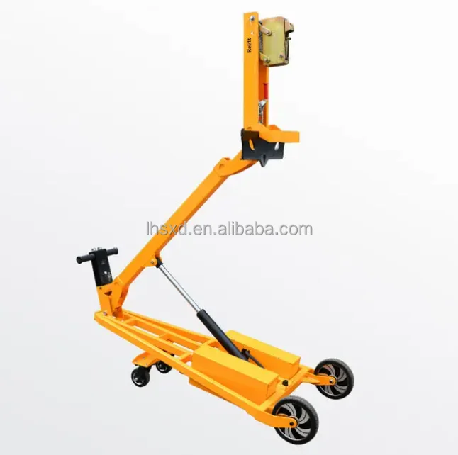 Small electric single arm crane foldable hydraulic forklift 300KG multifunctional loading and unloading truck