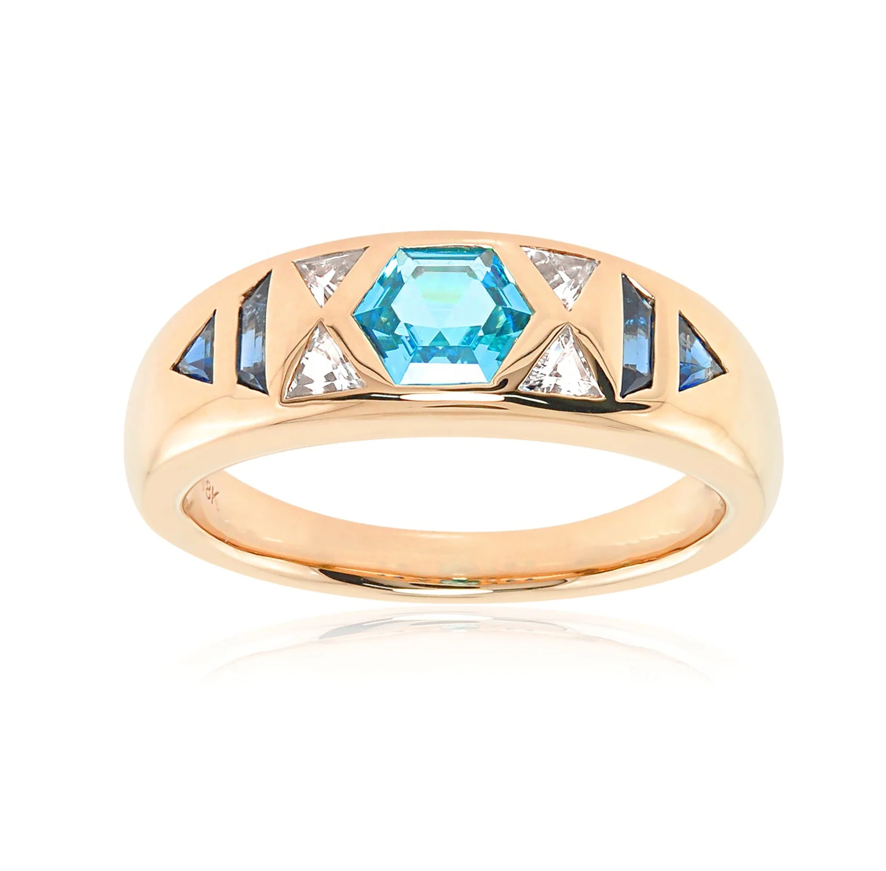 Milskye daily jewelry couple set 925 sterling silver trendy 2024 18k gold plated goddess gemstone gypsy rings