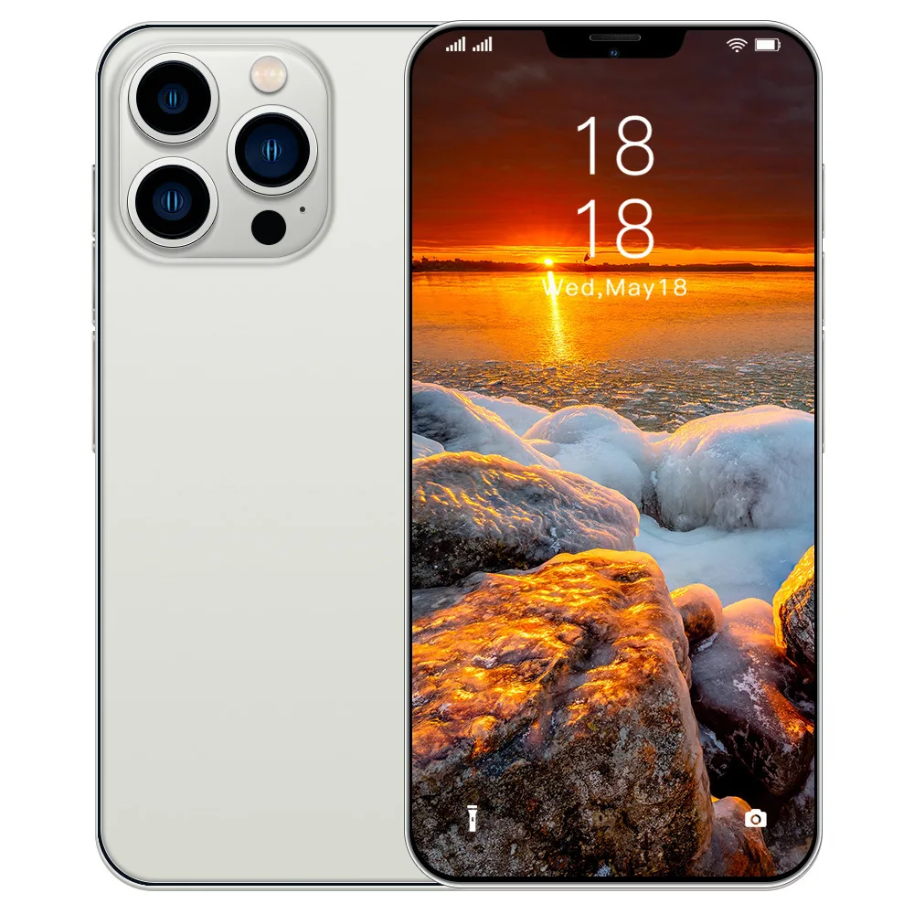 i15 Pro Max 6.7inch Android 13 Smartphone Unlocked 108MP Rear Camera Smart Features English & Spanish Operating Languages