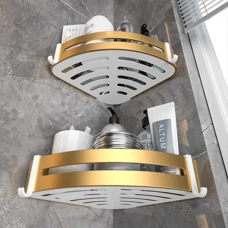 Luxury Bath Hardware Sets Aluminium Hotel White Golden Bathroom Hardware Set