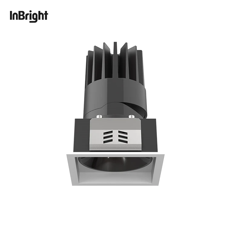 Die Casting Aluminium Flicker-free Downlight 8W 18W 25W Lens Cob Downlight Led Recessed Lighting Spot Lights Down Lights