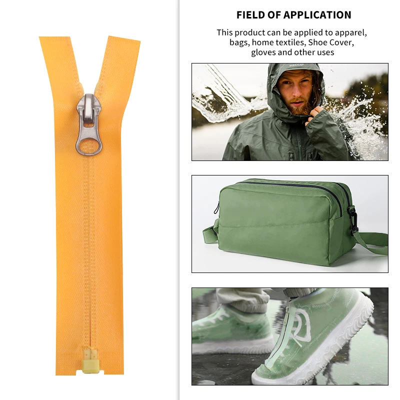 OCO Factory nylon watertight pvc zipper impermeable 5# waterproof zippers wetsuit zipper for clothes sewing accessories