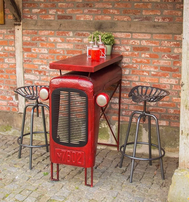 Esschert Design New Arrival Tractor Stool Adjustable Industrial Chair