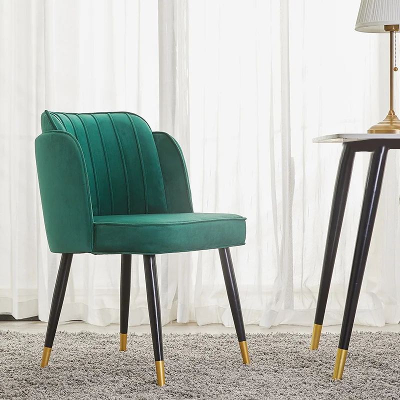 Nordic style european luxury restaurant modern tropical cane back otis bending plywood for dining chair black velvet cushions