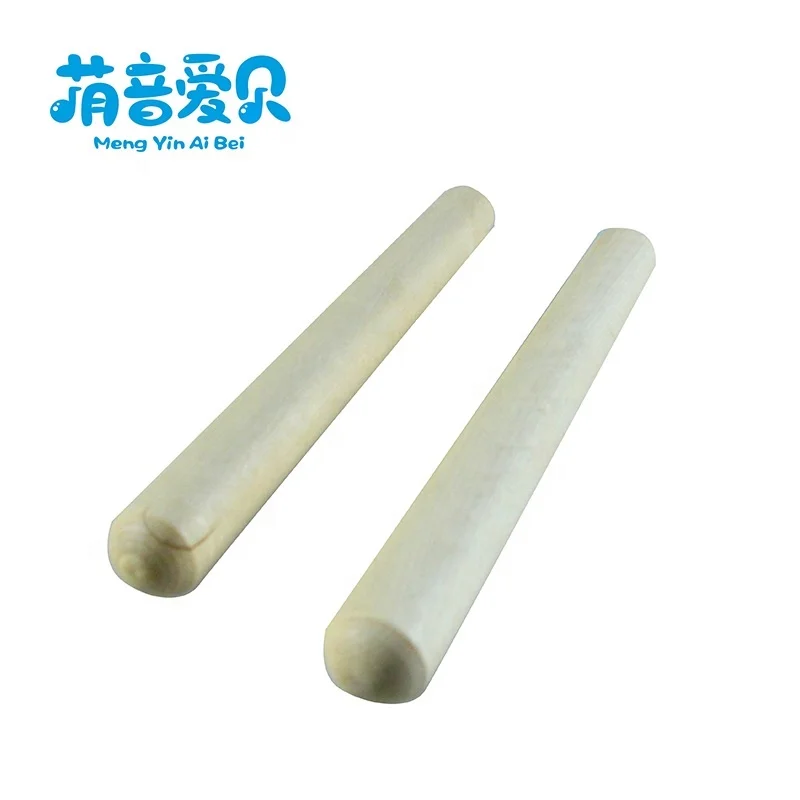 Wholesale Orff musical instruments wood claves Wooden Rhythm Sticks