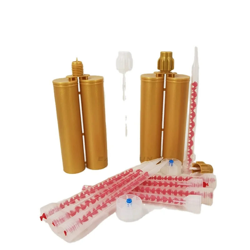 Popular plastic products 1:1 empty hose double barrel syringe