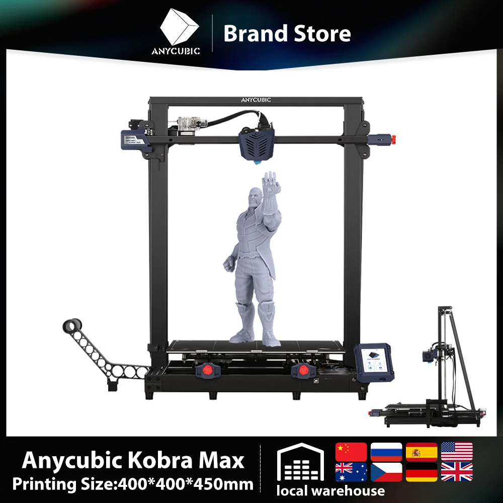 Wholesale New Design Auto Leveling 25-point Precise Leveling Fdm Anycubic Kobra Max 3d Printer