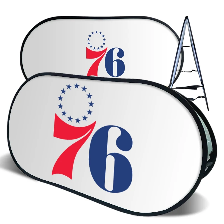 Производитель индивидуальная печать логотипа горизонтальная всплывающая рамка баннер подставка для наружного и внутреннего помещений