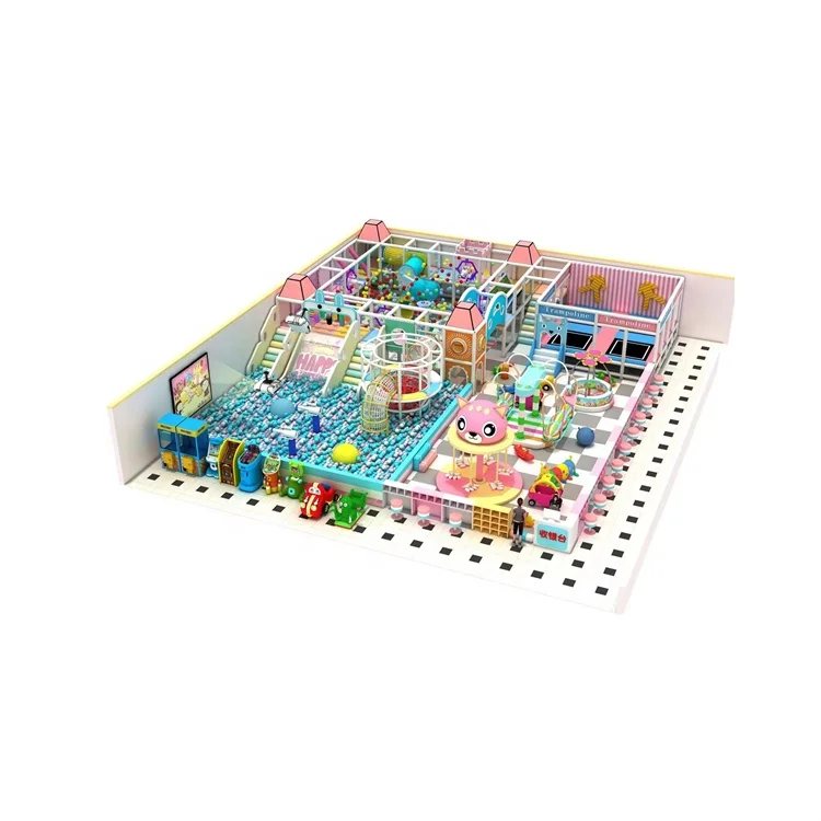 Commercial indoor playground set and tram amusement park naughty fort indoor playground equipment of commercial indoor For Sale