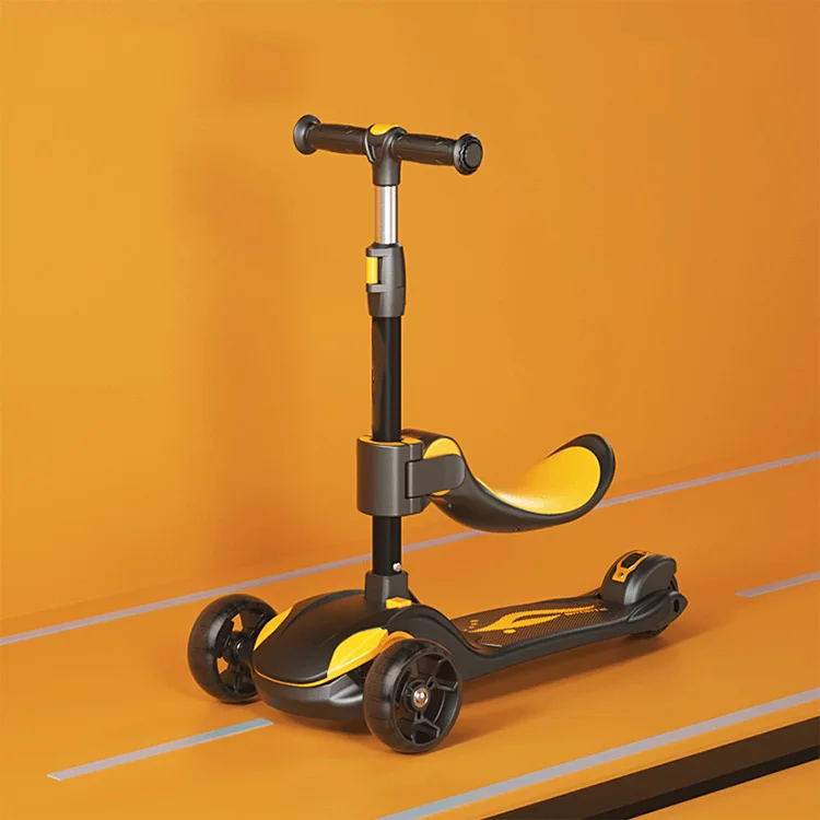 Fashion Bug Board Scooters For Child Wheel Kid 3 In 1 Printed Baby Walking With Pedal And Seat Kids Scooter