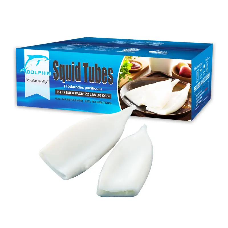 
Seafood Wholesale Frozen Squid Tubes Todarodes U5 