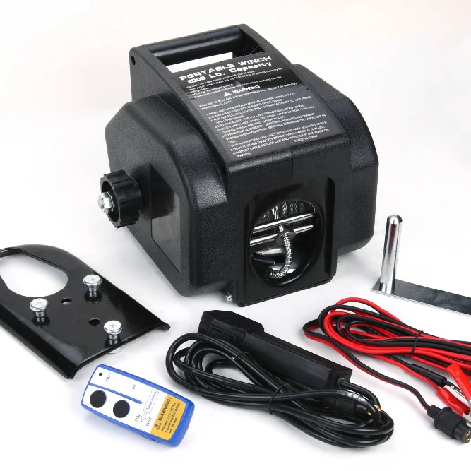 Portable 2000lb 3500lb 5000lb 11000lb 15000lb 12V Wireless Remote Control Electric Boat Trailer for Boat Winch