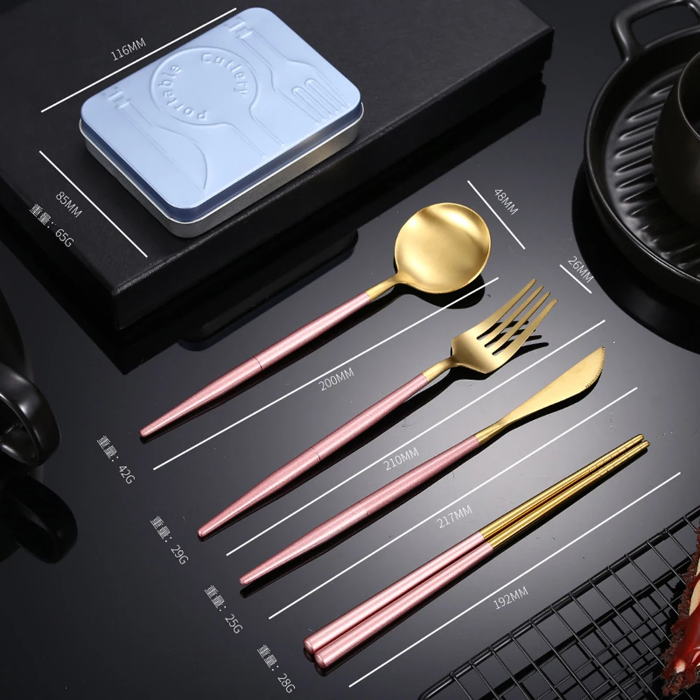 Съемный набор посуды роскошные золотые столовые приборы столовая посуда из нержавеющей стали Западная кухонные вилки ложки ножей