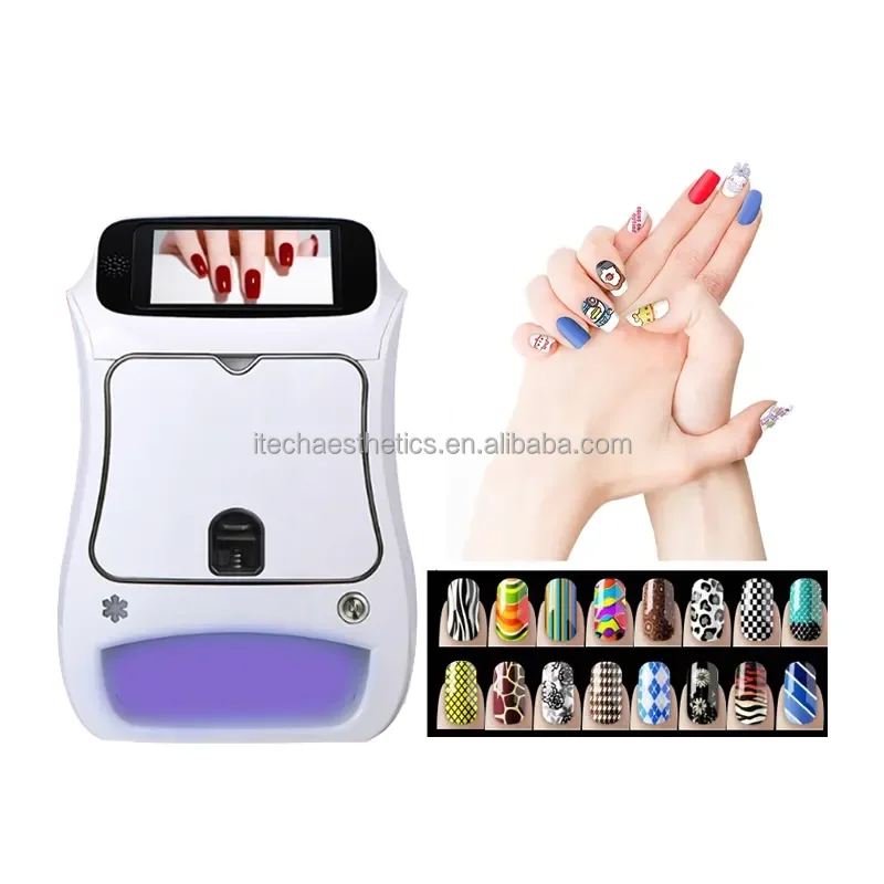China Custom 3d Nail Printer Automatic Nail Polish Printer Machine Finger Nail Printing Machine