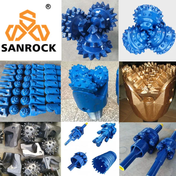 6 inch Tricone hard rock drill bit oil water gas well drilling equipment API