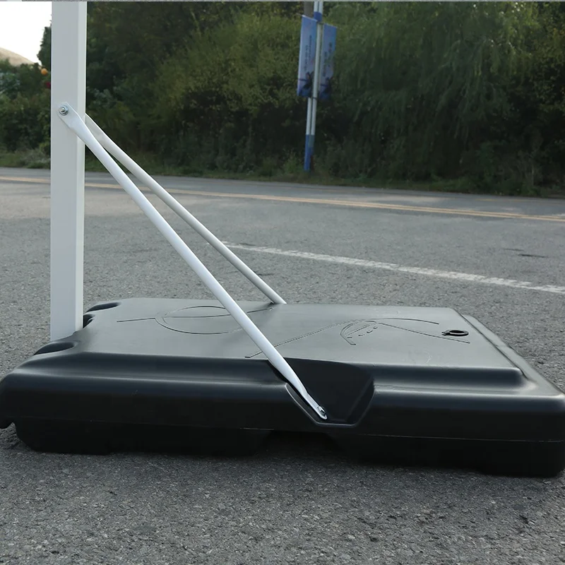 2.1-2.6m Height Adjustable Basketball Hoop Stand Basketball Rim Basketball Backboard Outdoor