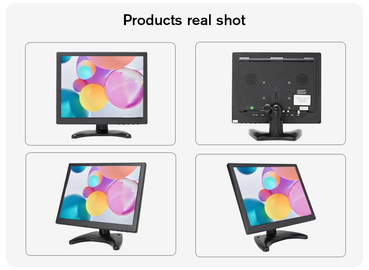 Портативный 12 дюймов ЖК-мониторы 1024x768 с VGA AV входов встроенный динамик